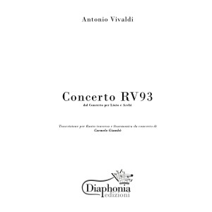 A. VIVALDI - CONCERTO RV93 per flauto e fisarmonica
